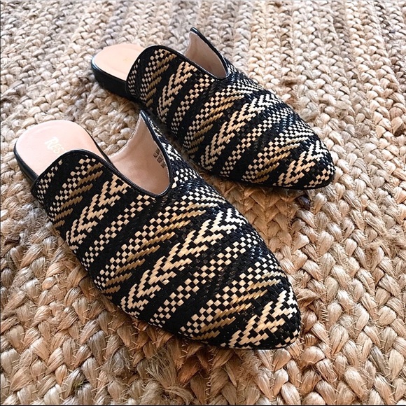 Restricted Shoes - 🌟LAST ONE🌟Restricted Black Mules|Textured Woven